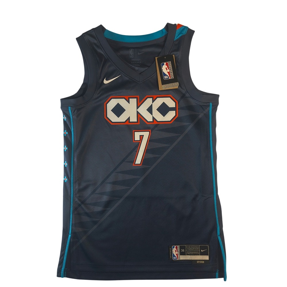 Nike OKC Thunder Chet Holmgren City Edition Swingman Jersey XS Navy NBA NWT